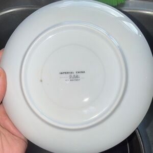 Imperial China Whitney White Dinner Plate